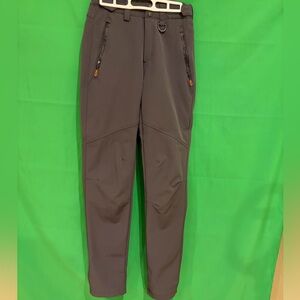 Women's Grey Fleece lined  Straight Leg Pants